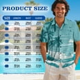 thumbnail image 5 of Psesaysky Hawaii Palm Ocean Wave Print Mens Shorts Sleeve Shirt &Womens Sleeveless Flowy Tunic Dress Plus Size His and Her Topical Shirts or Dresses Couples Matching Hawaiian Luau Outfit, 5 of 7