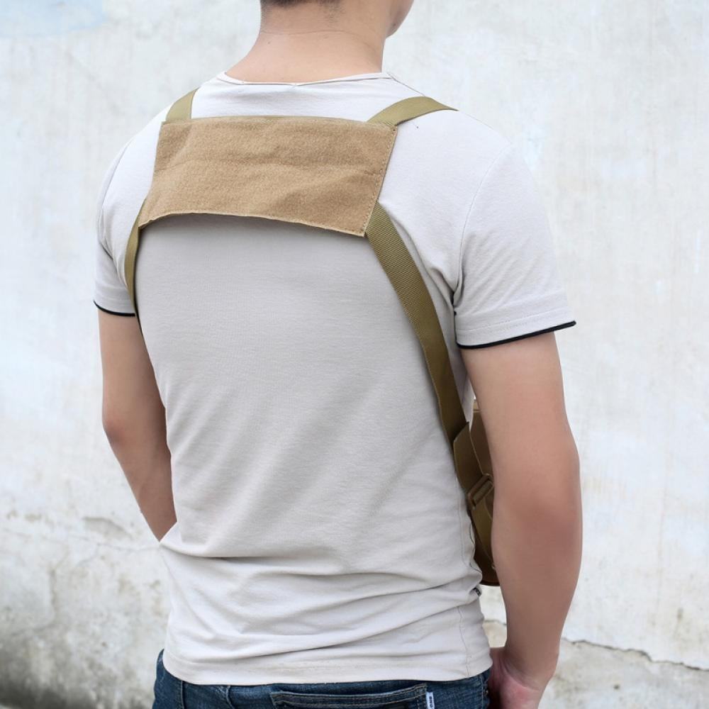 DA BOOM Water Resistant Chest Pack - Minimalist Running Pack for Workouts, Lightweight Running Vest, Running Backpack Chest Bag Running Belt