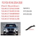 thumbnail image 3 of Scienceny Reemplazo para x5 F15 2014-2016 manija de tirador de puerta interior de coche empuñaduras derechas accesorios automotrices 51417292244 Ventana automotriz negro Scienceny VI1168-01B, 3 of 5