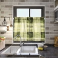 thumbnail image 5 of Ryvnso Retro Checkered Grid Half Curtains Sets Tier 2 Panels Short Curtain Rod Pocket 27"W x 36"L, 5 of 7