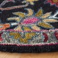 thumbnail image 3 of SAFAVIEH Aspen Kiro Tribal Area Rug, Black/Pink, 5' x 5' Round, 3 of 8