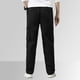 thumbnail image 5 of Pantalones holgados de algodón de talla grande para hombre, de color liso y cintura elástica, versátiles para el día a día y el trabajo., 5 of 7