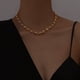 thumbnail image 2 of Cadena de espinas con nudo de personalidad de estilo frío y moderno de estilo coreano Cadena de cuello de clavícula de estilo hip-hop simple de oro de 18 quilates, 2 of 6