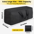 thumbnail image 2 of Bolsa de viaje Vorspack extra grande de 150 litros, color negro, 2 of 7