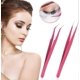 thumbnail image 4 of Eyelash Tweezers 2 Pack Stainless Steel Straight & Angled Precision Volume Isolation Clipper False Eyelashes, 4 of 4
