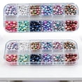 thumbnail image 2 of Bedazzling Kit,Colorful Diy Resin Rhinestone Kit,Flatback Resin Rhinestones Gems with Plastic Box,Resin Jelly Rhinestones for Crafting,Nail Rhinestones and Charms,for Nail,Diamond Crafts,D, 2 of 4
