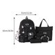thumbnail image 3 of Mochila De Estudiante Mochila Mujer Linda Mochila Moda / set Laptop Adolescentes Negro 5pcs Ndcxsfigh Para Estrenar, 3 of 3