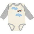 thumbnail image 3 of Inktastic Boys Airplane Pilot Boys Long Sleeve Baby Bodysuit, 3 of 5