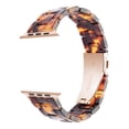 thumbnail image 4 of SEURE Resin Band Compatible with Apple Watch Band 38mm/40mm/41mm/42mm,Fashion Lightweight Replacement Strap for iWatch Series S11/10/9/8/7/6/5/4/3/2/1SE Women Men Amber Brown, 4 of 8