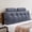 Grey-Full, variant on Grey Queen Triangular Wedge Headboard Pillow with Roll Neck Support