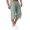 Mint Green, variant on Migroa Mens Linen Capri Pants Casual Lightweight 3/4 Pants Loose Fit Elastic Waist Drawstring Big And Tall Summer Beach Yoga Shorts with Pockets Coffee L