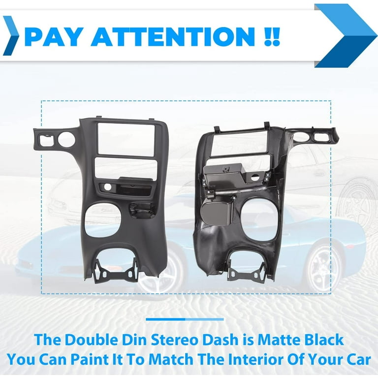 C5 Corvette Dash Double Din Dash Kit For 1997-2004 Chevy Corvette C5 – Black, Direct Replacement Installation C5 Corvette Parts - Foto 2