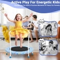 thumbnail image 6 of LIZEVINC 36" Trampoline Indoor Trampoline with Handle,Blue, 6 of 7