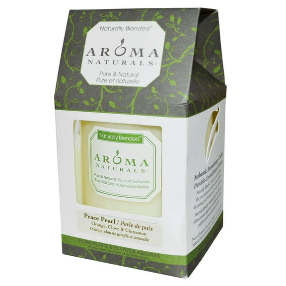 Aroma Naturals Naturally Blended Pillar Candle Peace Pearl Orange Clove Cinnamon 3 x 3 5