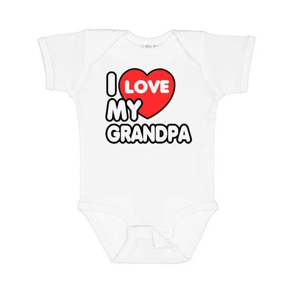 Inktastic I Love My Grandpa Boys or Girls Baby Bodysuit