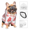 thumbnail image 3 of Fotbe Pink Hearts1 Sudadera con Estampado para Perros Pequeños – Suéter con Capucha para Mascotas, Tela Suave de Forro Polar con Bolsillo-Large, 3 of 7