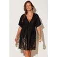 thumbnail image 4 of Swimsuits For All Women's Plus Size Kate V-Neck Cover Up Dress, 4 of 4