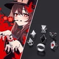 thumbnail image 3 of Juego de anillos de anime, anillos ajustables, accesorios para disfraces de cosplay, colección de juguetes, regalos para fanáticos del anime., 3 of 7