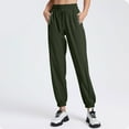 thumbnail image 4 of ADSSDQ Beeswan Pants for Women Over 50,Quick Dry Breathable Comfy Fit Pants Women's Plus Size Stretch Active Pant Quick Drying Elastic Waist Joggers with Pockets Army Green 3XL, 4 of 9