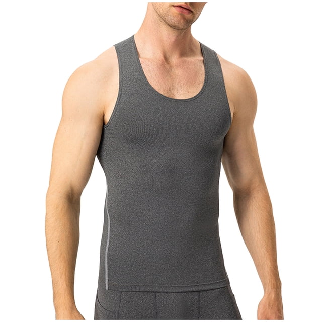 Mgmyaa Débardeur Homme Séchage Rapide Été Musculation Sans Manches pour Natation Plage Musculation