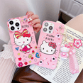 thumbnail image 4 of ZOOUSQII for iPhone X/XS Case, Cute Cartoon Hello Kitty Phone Case, Soft Rubber Shockproof Protective Case for Women Girls Kid Gift PC331-3937, 4 of 7