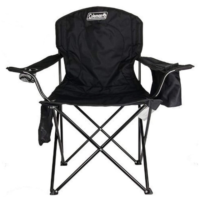 Silla de campamento Coleman con nevera para 4 latas color negro
