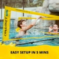 thumbnail image 5 of CROSSNET H2O Volleyball Pool Game for Adults and Kids - Four Square Net Pool Game - Quick Assemble & Portable - Volleyball Set for Inground Pools - Perfect Pool Toys for All Families W/Accessories, 5 of 6