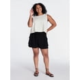 thumbnail image 2 of Time and Tru Women's Double Cloth Cargo Shorts, Sizes XS-XXXL, 2 of 6