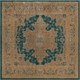 thumbnail image 1 of Unique Loom 3129173 8 x 8 ft. Amal Aurora Square Rug, Teal, 1 of 1