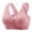 Pink, variant on Jsaierl Women's Sports Bras Wirefree Yoga Fitness T-shirt Bra Seamless Breathable Bralettes Stretch High Support Sports Bras