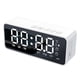 thumbnail image 1 of Altavoz Bluetooth InaláMbrico G50 con Despertador FM Mini Tarjeta Pantalla de Temperatura Espejo Audio Blanco, 1 of 5