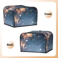 thumbnail image 3 of Daiia Gold And Blue Fireworks Pattern 4 slice Toaster Cover, Toaster Appliance Dust-proof Cover For Kitchen Small Appliance Dust Cover and Fingerprint Protection, 3 of 7