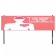 thumbnail image 3 of Tropical Headboard, Exotic Bouquets Vintage Jungle Beauty Flora Hawaiian Shabby, Upholstered Decorative Metal Bed Headboard with Memory Foam, King Size, Coral Dark Pink White, by Ambesonne, 3 of 4