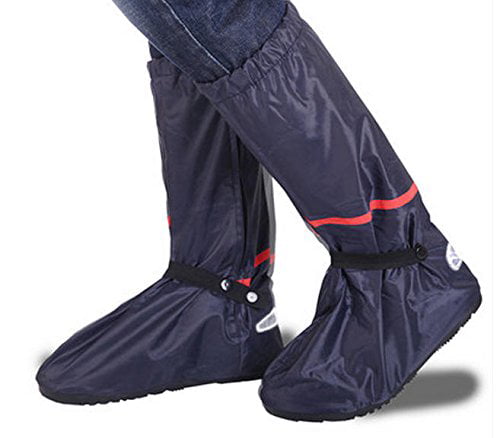 1pair Reusable Rain Shoe Covers Waterproof Overshoes Anti-slip Rain Boot Gear 
