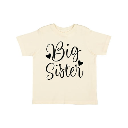 

Inktastic Big Sister Girls Cute Announcement Gift Toddler Toddler Girl T-Shirt