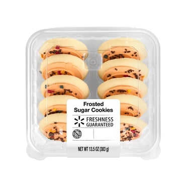 Freshness Guaranteed Harvest Orange Frosted Sugar Cookies, 13.5 oz, 10 Count