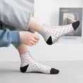 thumbnail image 2 of Fuzoiu Playing Rabbit Print Adult Socks, Crew Moisture-wicking Socks, Unisex Cushion Crew Socks,Casual Sports Ankle Socks, 2 of 7