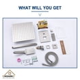 thumbnail image 3 of Boyel Living Shower System 12 inches Ceiling Mount 2-Functions Shower Faucet Set with Handheld Shower,Brushed Nickel, 3 of 10