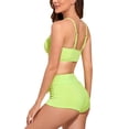 thumbnail image 2 of Women's Two Piece Swimsuit Halter Drawstring Bikini Set Bathing Suit, 2 of 6