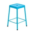 thumbnail image 2 of Safco Steel Backless Counter Stool in Glossy Blue - 18" W x 25"H, 2 of 2