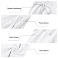 thumbnail image 4 of Ceisia Gift Men's All-Season Casual Pants - Solid Color Drawstring Pocket Fashionable Straight Leg Elastic Waist Pants, 4 of 9