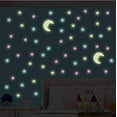 thumbnail image 2 of Autocollants Muraux Étoiles Phosphorescentes, Autocollant Mural Loup Pleine Lune Collable, 2 of 4