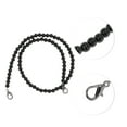thumbnail image 3 of Ofertas Únicas 1 Pc Correa de Bolso de Perlas Falsas 0.32"x23.62" Plástico Negro, 3 of 5