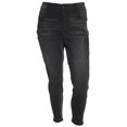 thumbnail image 2 of Seven7 Women's Plus Slimming Silhouette Pencil Leg Denim Jeans 20w Sinister, 2 of 2