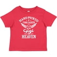 thumbnail image 3 of Inktastic Handpicked for Earth by My Gigi in Heaven with Angel Wings Boys or Girls Baby T-Shirt, 3 of 5