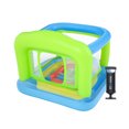 thumbnail image 1 of Castillo Inflable Infantil Verde Brincolin + Bomba Manual, 1 of 5