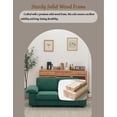 thumbnail image 5 of Newest 78.74" Green Faux Leather Sofa with Hidden Storage - 2-Seater Loveseat for Small Apartments, Space-Saving Compact Design, 5 of 24