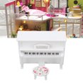 thumbnail image 4 of Piano De Casa De Muñecas, Taburete De Piano De Casa De Muñecas Lindo De Abedul Realista Simulado Para Coleccionista Para El Dormitorio Del Hogar Crtynell Descripción de la referencia, 4 of 5