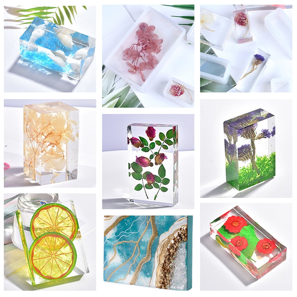 DIY Decoration Kits with Measuring Cup Molds Iron Tweezers Latex Finger Cots Plastic Pipettes Tinfoil and Birch Wooden Sticks