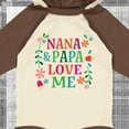 thumbnail image 4 of Inktastic Nana and Papa Love Me Girls Long Sleeve Baby Bodysuit, 4 of 5